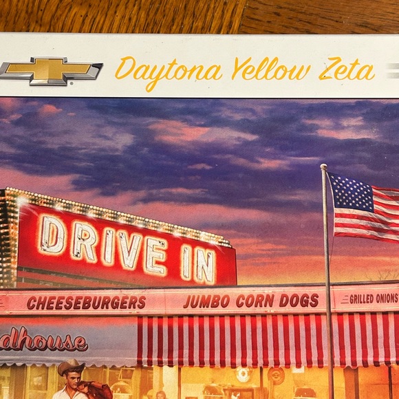 Daytona Yellow Z/28 1969 Camaro Puzzle Box - Yellow Muscle Car - 1000 pieces - Picture 4 of 7